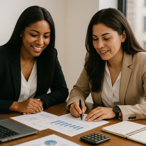 Collaborating in a Bright Office